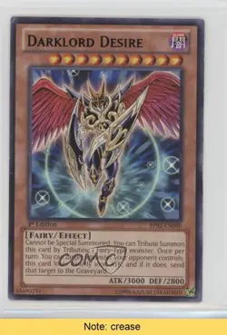 Rare - Darklord Desire 1st Ed. YuGiOh Battle Pack 2: War of the Giants READ 5e6 - Image 1