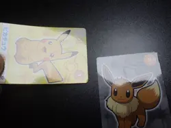 Pokemon Bandai Namco Mega Get Card Pikachu Eevee Jolteon Flareon Vaporeon #4474 - Image 2