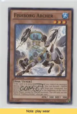 Fishborg Archer 1st Ed. YuGiOh Judgment of the Light #JOTL-EN096 READ 5e6 - Image 1