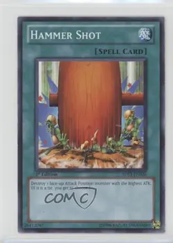 Hammer Shot 1st Ed. YuGiOh 5D's Duelist Toolbox Starter Deck #5DS3-EN026 5e6 - Image 1