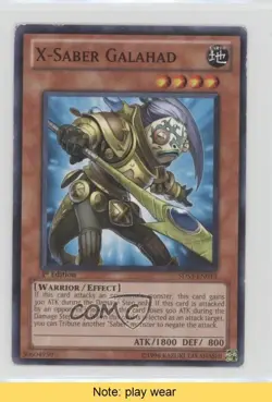 X-Saber Galahad 1st Ed. YuGiOh 5D's Duelist Toolbox Starter Deck #5DS3-EN013 5e6 - Image 1