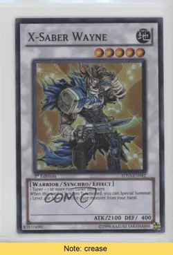 X-Saber Wayne 1st Ed. YuGiOh 5D's Duelist Toolbox Starter Deck #5DS3-EN042 5e6 - Image 1