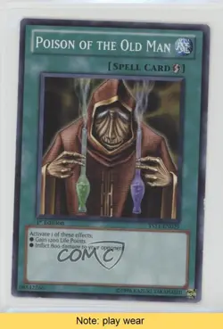Poison of the Old Man 1st Ed. YuGiOh Dawn XYZ Starter Deck #YS11-EN029 READ 5e6 - Image 1