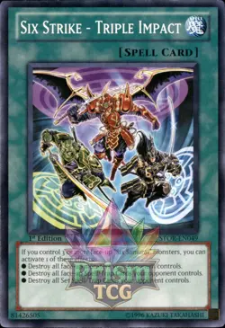 1st Ed Six Strike - Triple Impact STOR-EN049 Yugioh - Image 1