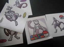 Pokemon Card Daiichi Bread Promo Sticker Mewtwo x5 SET #4254 - Image 3