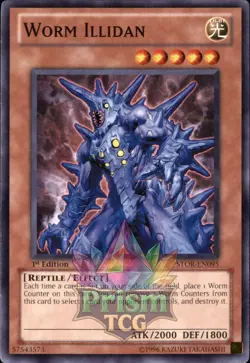 1st Ed Worm Illidan STOR-EN095 Yugioh - Image 1