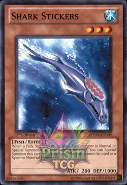 1st Ed Shark Stickers PHSW-EN009 Yugioh - Image 1