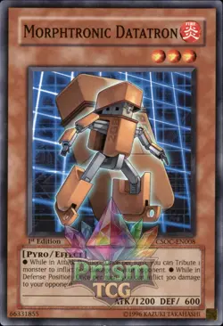 1st Ed Morphtronic Datatron CSOC-EN008 Yugioh - Image 1