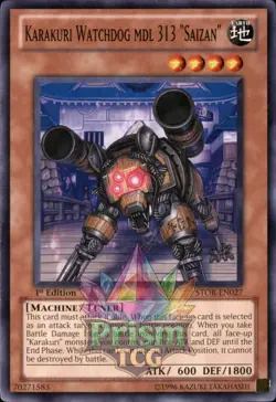 1st Ed Karakuri Watchdog mdl 313 "Saizan" STOR-EN027 Yugioh - Image 1