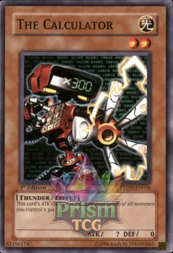 1st Ed The Calculator PTDN-EN036 Yugioh - Image 1