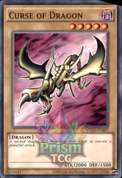 1st Ed Curse of Dragon YGLD-ENA07 Yugioh - Image 1