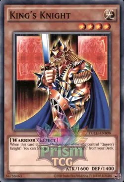 1st Ed King's Knight YGLD-ENB08 Yugioh - Image 1