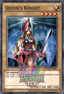 1st Ed Queen's Knight YGLD-ENB07 Yugioh - Image 1