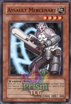1st Ed Assault Mercenary CRMS-EN023 Yugioh - Image 1