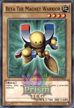1st Ed Beta The Magnet Warrior YGLD-ENB12 Yugioh - Image 1