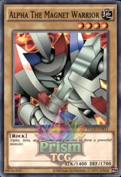 1st Ed Alpha The Magnet Warrior YGLD-ENB11 Yugioh - Image 1