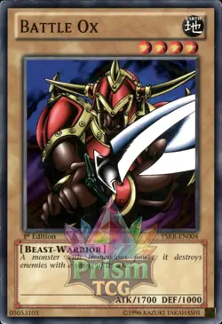 1st Ed Battle Ox YSKR-EN004 Yugioh - Image 1