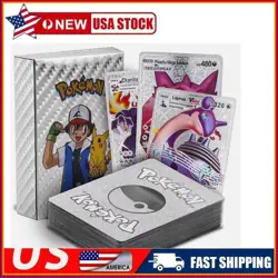 New Foil SILVER PACK 55 CARDS TCG GX Vmax GX Card Charizard Rare Pokemon - Image 1