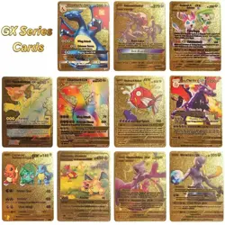 New MULTI COLOR 55Pcs Pokemon Cards Foil Card TCG GX Vmax GX Card Charizard Rare - Image 4