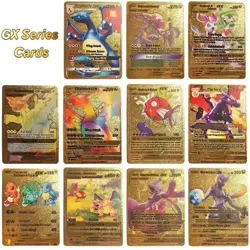New MULTI COLOR 55Pcs Pokemon Cards Foil Card TCG GX Vmax GX Card Charizard Rare - Image 3