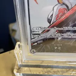 One Piece Card Nami OP03-040 Leader Parallel PSA10 Mighty Enemies Rare - Image 5