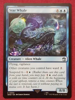 Magic The Gathering DOCTOR WHO STAR WHALE blue card MTG - Image 1