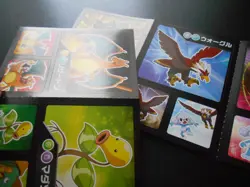Pokemon Card Coris Promo Non Holo Sticker x2 Charizard Gyarados etc #3987 - Image 2