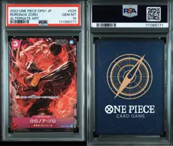 One Piece Card Zoro OP01-025 SR Parallel PSA10 Romance Dawn Collectible - Image 1