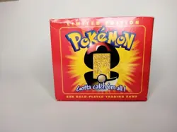 Pokemon 23K Gold Plated Pikachu Trading Card 1999 Limited Edition SEALED - Image 3