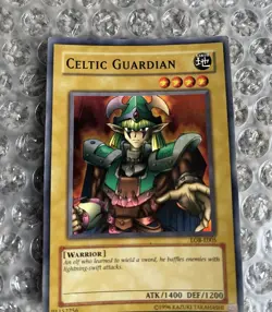 YuGiOh Celtic Guardian LOB-007 Super Rare Card | Heavy Play | Free Shipping! - Image 2