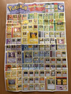 Pokemon Card US Base Set 102 cards Catalogue Poster Corocoro-comic Vintage used - Image 2