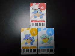 Pokemon Music Musical Note Card 2015 x3 Blastoise Evolutions #2628 - Image 1