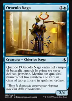 MTG Magic AKH Amonkhet - 1x ITA EX 062 C Oracolo Naga - Image 1