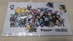 Final Fantasy Chibi Character Playmat MTG TCG Official Japan New Sealed - Image 1