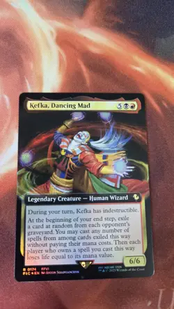 Kefka Dancing Mad Extended Art Foil #0174 - Final Fantasy Magic MTG Mint! - Image 1