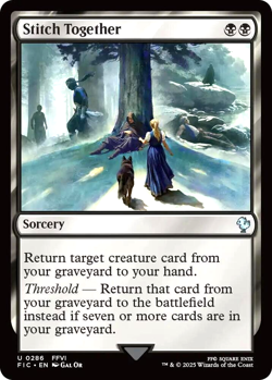 MTG Stitch Together 286 Surge Foil Final Fantasy Commander - Image 1