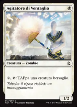 MTG Magic AKH Amonkhet - 1x ITA EX 012 C Agitatore di Ventaglio - Image 1