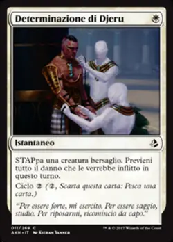 MTG Magic AKH Amonkhet - 1x ITA EX 011 C Deterinazione di Djeru - Image 1