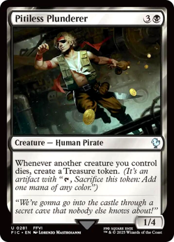 MTG Pitiless Plunderer 281 Surge Foil Final Fantasy Commander - Image 1