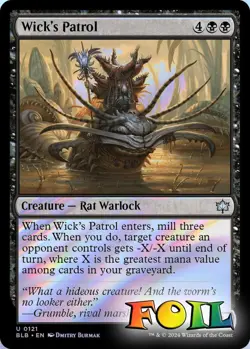 Wick's Patrol 0121 MTG Bloomburrow Uncommon NP Foil - Image 1