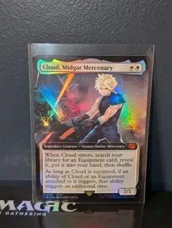 MTG Cloud, Midgar Mercenary Mythic Extended Art Foil NM FINAL FANTASY - Image 2