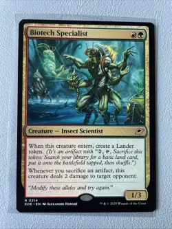 MTG magic 1x Biotech Specialist (M/NM) Edge of Eternities - Image 1