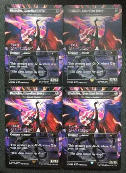 MTG DIABOLOS GUARDIAN FORCE Death's Shadow TOP8 Promo Card Set of 4 - Image 1