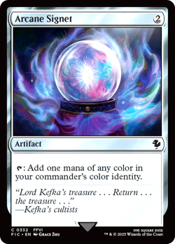 MTG Arcane Signet 332 Surge Foil Final Fantasy Commander - Image 1