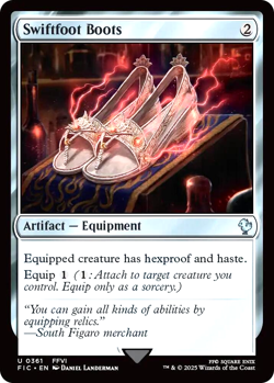 MTG Swiftfoot Boots 361 Surge Foil Final Fantasy Commander - Image 1