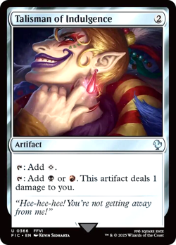 MTG Talisman of Indulgence 366 Surge Foil Final Fantasy Commander - Image 1
