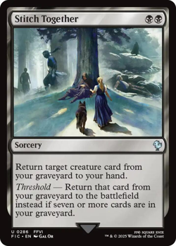 MTG magic 1x Stitch Together SURGE FOIL (M/NM) Commander Final Fantasy - Image 1