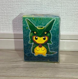 Pokemon Center Rayquaza Poncho Wearing Pikachu Deck Box Japanese Exclusive - Image 1