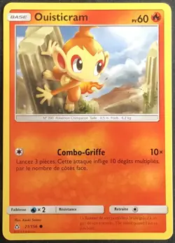 CARTE POKEMON Ouisticram Ultra-Prisme 21/156 Excellent etat, jamais jouee - Image 1