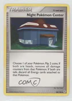 Night Pokemon Center Pokemon Diamond & Pearl Base Set #108 2007 01dr - Image 1